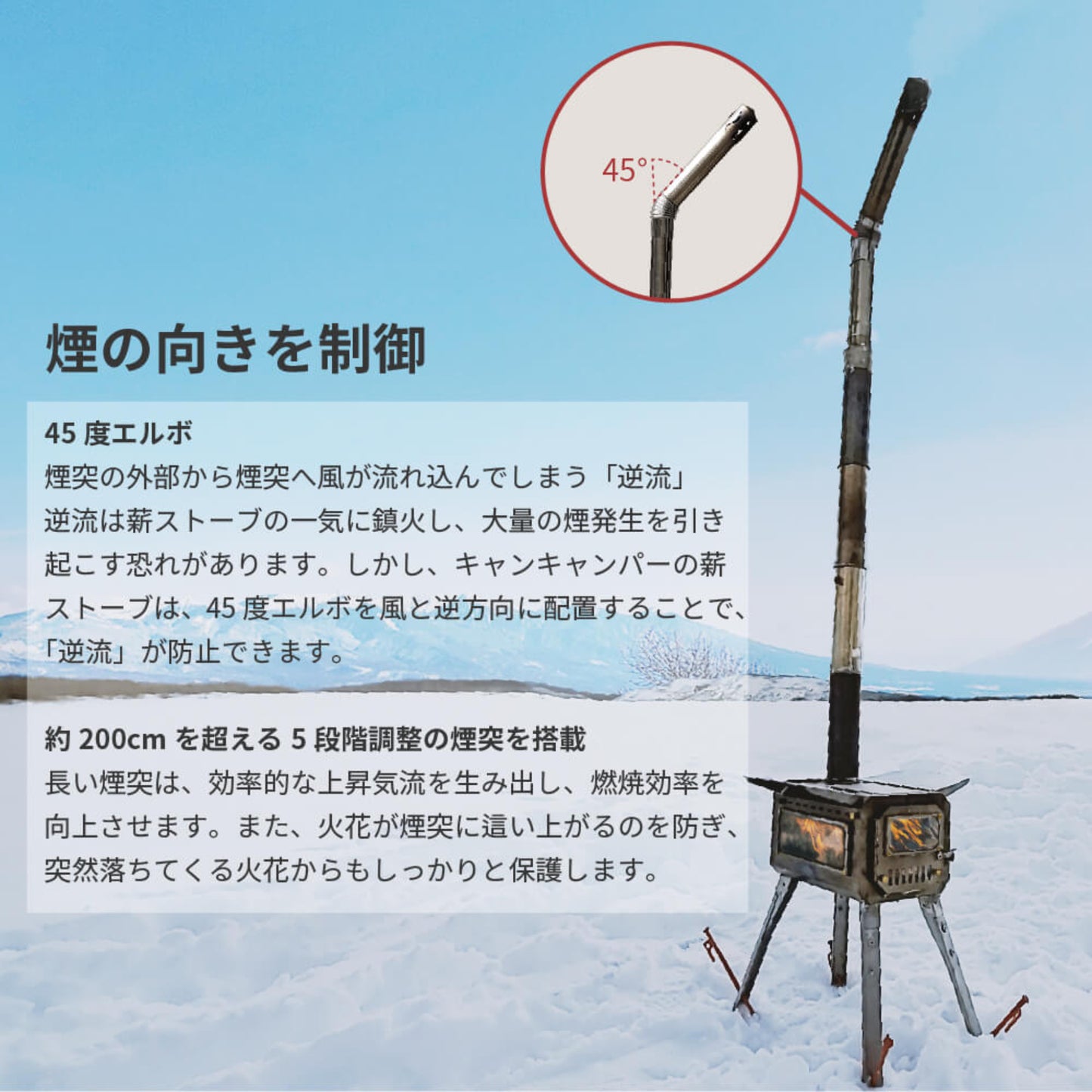 焚き薪ストーブ キャンプ / 防災